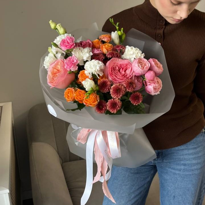 Букет "Коралловые кружева"